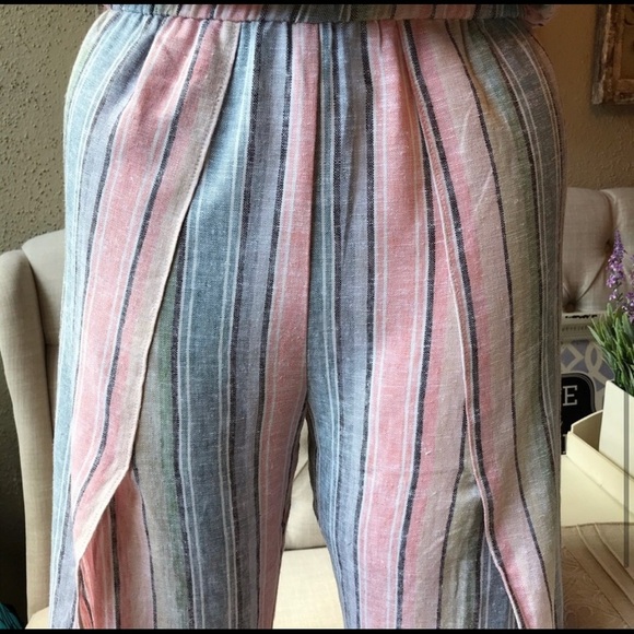 Drew Strapless Pastel Rainbow Pink Jumpsuit - Picture 5 of 7